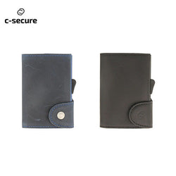 C-Secure Italian Leather Wallet With Coin Pouch Corporate Gifts Singapore
