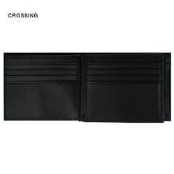 Crossing Infinite Bi-Fold Leather Wallet With Flap And Coin Pouch RFID Corporate Gifts Singapore
