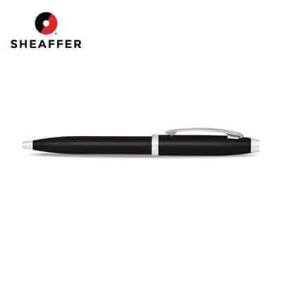 Sheaffer® Matte Black Ballpoint Pen With Chrome Trims Corporate Gifts Singapore