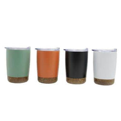 12oz Cork Base Double Wall Stainless Steel Cup - Giftmart.sg