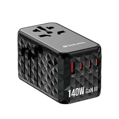 Verbatim 32125 GaN III Universal Travel Adapter 140W Corporate Gifts Singapore