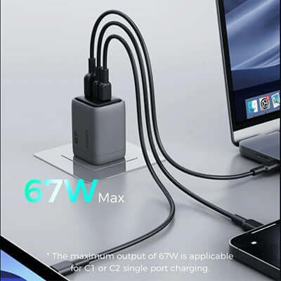 Aukey PA-C3 Comet Mix 3 67W PD Wall Charger with GaN Technology Corporate Gifts Singapore