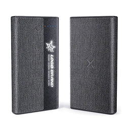 Fabric Design 10000mAh Wireless Power Bank Corporate Gifts Singapore