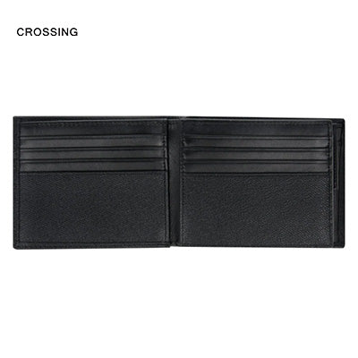 Crossing Elite Bi-fold Leather Wallet With Flap And Coin Pouch RFID Corporate Gifts Singapore