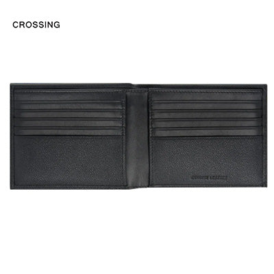 Crossing Elite Bi-fold Leather Wallet [18 Card Slots] RFID Corporate Gifts Singapore