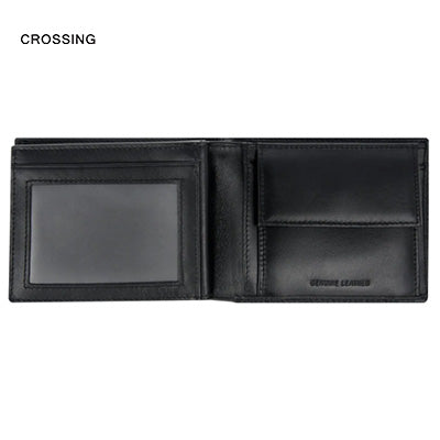 Crossing Elite Bi-fold Leather Wallet With Flap And Coin Pouch RFID Corporate Gifts Singapore