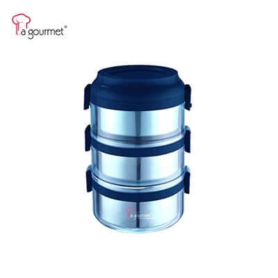 La Gourmet Pack To Go 2.35L 3-Tier Carrier With Removeable S/S Inner Bowl Corporate Gifts Singapore