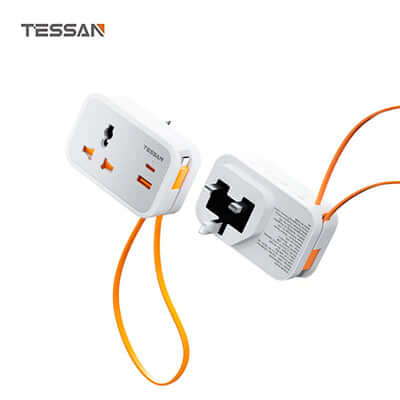 TESSAN Wall Plug Socket Extender with USB-C Cable Corporate Gifts Singapore