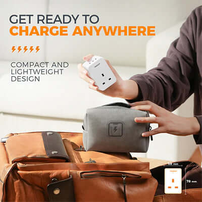 TESSAN Multi Plug Extension Wall Adapter with 2 USB and Type C Corporate Gifts Singapore