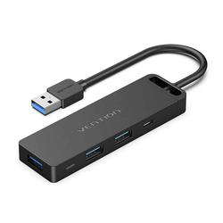 Vention 6-in-1 USB 3.0 Hub with multiple ports and USB connector for enhanced connectivity.