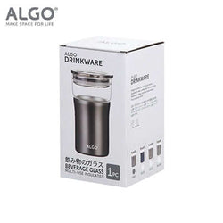 Algo Double Wall Insulated SS Coat Glass Mug 350ml Corporate Gifts Singapore