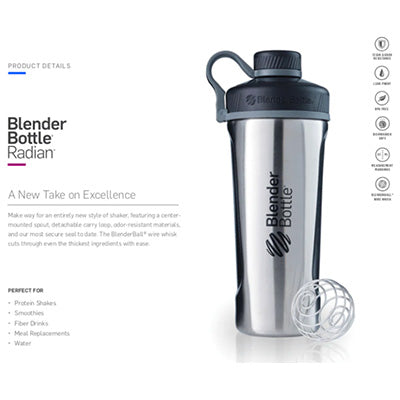 BlenderBottle Radian™ Insulated Stainless Steel Shaker Bottle Corporate Gifts Singapore