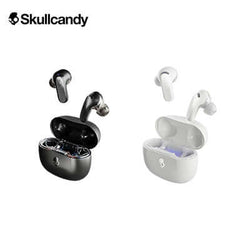 Skullcandy Rail® ANC True Wireless In-Ear Earbuds in black and white charging case. Ideal corporate gift.