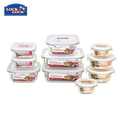 Lock & Lock Glass Container 10pcs Set Corporate Gifts Singapore