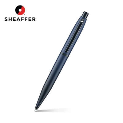 Sheaffer Matte Blue Ballpoint Pen with Matte Black Trims Corporate Gifts Singapore