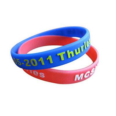 Custom Embossed Printed Silicone Wristband Corporate Gifts Singapore