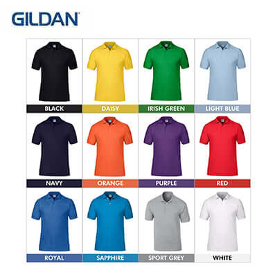 Gildan 73800 Easy Care Adult Double Pique Sport Shirt Corporate Gifts Singapore