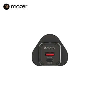 Mazer GaNPrestige 20W GaN Wall Charger US + UK Pin (2 Ports) Corporate Gifts Singapore