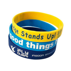 Custom Colour Filled Debossed Silicone Wristband Corporate Gifts Singapore