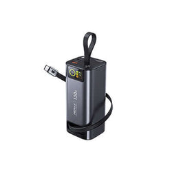 Remax FP-111 130W Fast Charging Powerbank with Retractable C Cable for efficient and stylish charging.