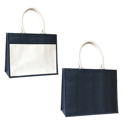 Eco Friendly A3 Jute Tote Bag with Canvas Pocket Corporate Gifts Singapore