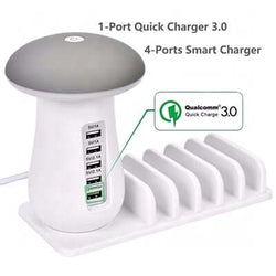 5 Port Quick Charger with Night Lamp Corporate Gifts Singapore