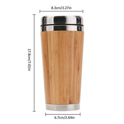 Bamboo Stainless Steel Coffee Mug with Leak-Proof Cover Corporate Gifts Singapore