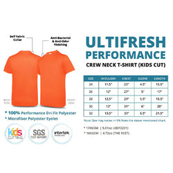 Ultifresh Performance Crew Neck T-Shirt (Kids Cut) Corporate Gifts Singaporee