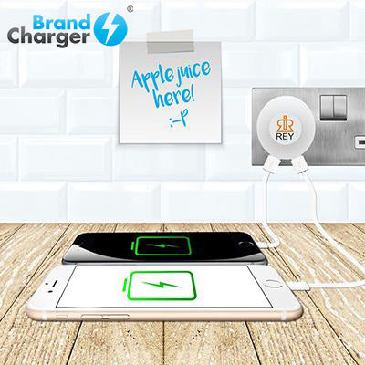 BrandCharger Glow2 Wall Plug USB Charger with Night light Corporate Gifts Singapore