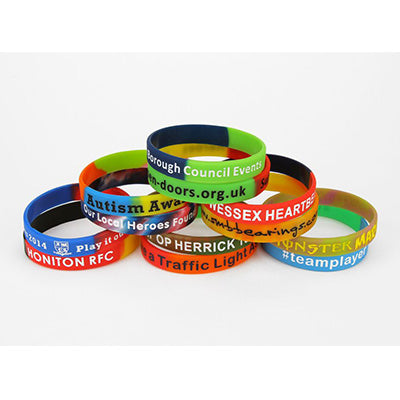 Custom Mixing Colour Silicone Wristband Corporate Gifts Singapore