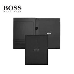 Hugo Boss Folder A4 Formation Line in stylish black, perfect corporate gift for a professional setting.