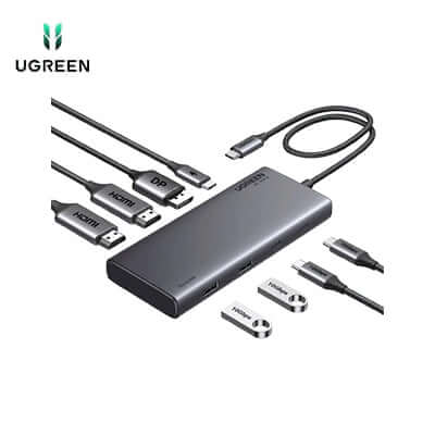 UGREEN 8 in 1 USB C Docking Station with Dual Monitor Corporate Gift Singapore