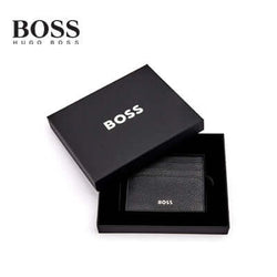 Hugo Boss Card holder Classic Grained in a black gift box, perfect for a corporate gift.