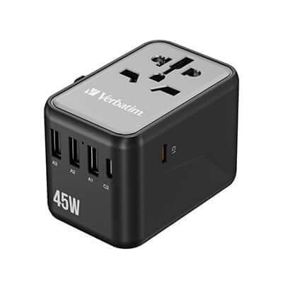 Verbatim 32123 5 Port 45W Universal Travel Adapter Corporate Gifts Singapore