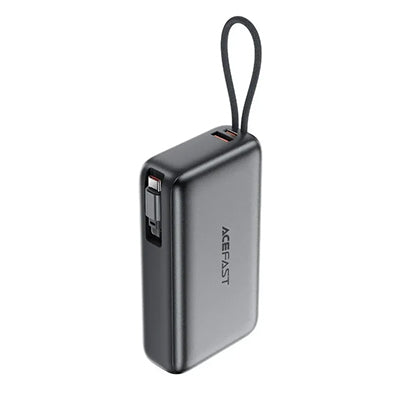 Acefast M34 Power Bank 20000mAh PD 45W Built-In Retractable Cable CCC Certified