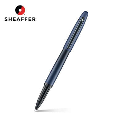 Sheaffer Matte Blue Rollerball Pen with Matte Black Trims Corporate Gifts Singapore