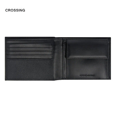 Crossing Elite Bi-fold Leather Wallet With Coin Pocket [13 Card Slots] RFID Corporate Gifts Singapore