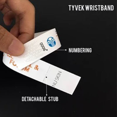 Tyvek Wristband with Detachable Stub Corporate Gifts Singapore