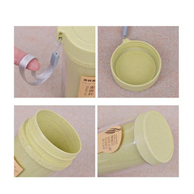 Eco Friendly Wheat Straw Water Bottle with Strap Corporate Gifts Singapore