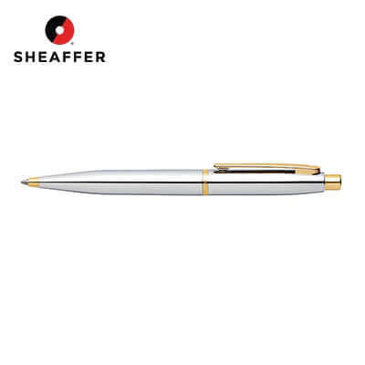 Sheaffer® VFM Polished Chrome with Gold Trims Ballpoint Pen Corporate Gifts Singapore