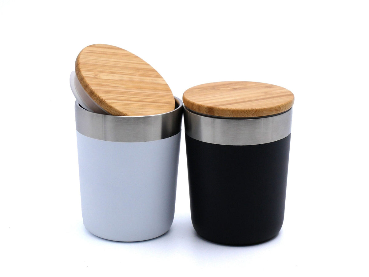 Vacuum Coffee Tumbler with Bamboo Lid Corporate Gifts Singapore