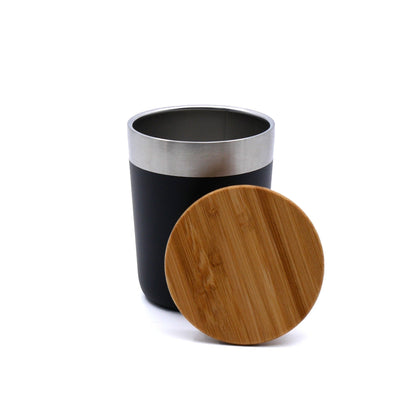 Vacuum Coffee Tumbler with Bamboo Lid Corporate Gifts Singapore
