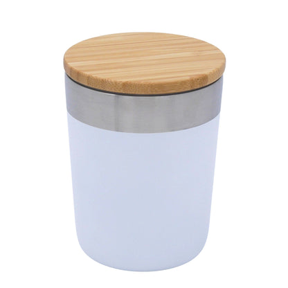 Vacuum Coffee Tumbler with Bamboo Lid Corporate Gifts Singapore