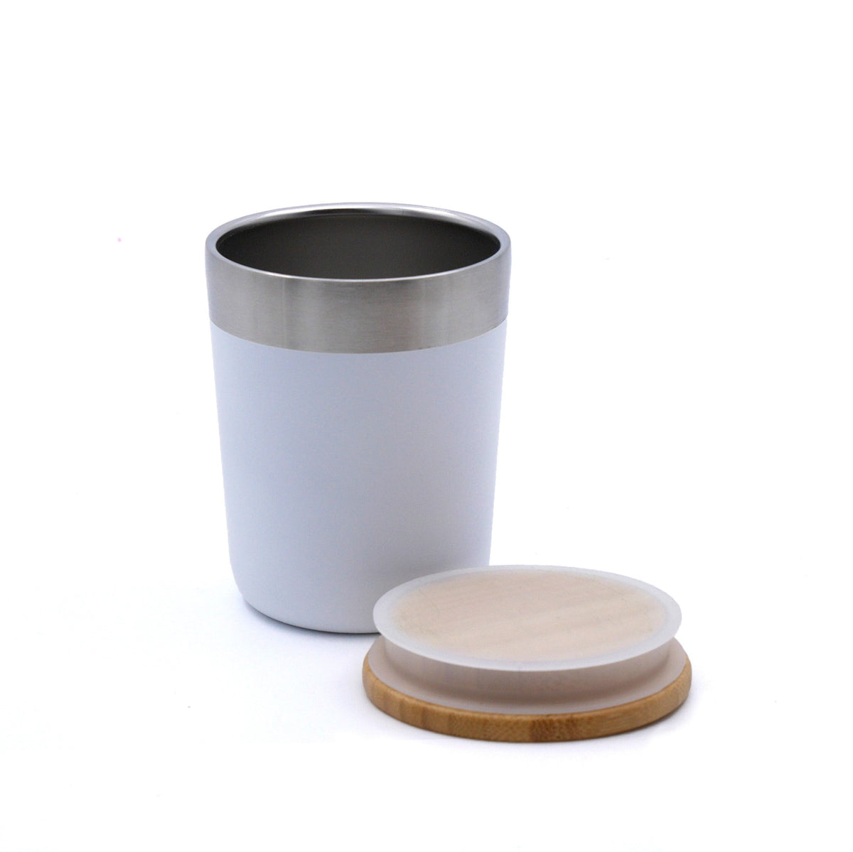 Vacuum Coffee Tumbler with Bamboo Lid Corporate Gifts Singapore
