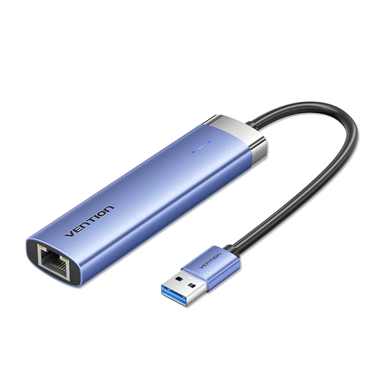 Vention 5-in-1 USB 3.0 Docking Station USB adapter with Ethernet port for stable connectivity.