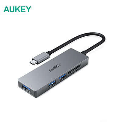 Aukey CB-C63 3 USB 3.1 Port with Card Reader Hub Corporate Gifts Singapore