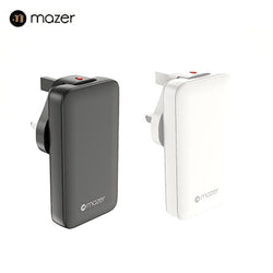 Mazer GaNPrestige Slim 65W GaN Wall Charger With Travel Pins (2 Ports)
