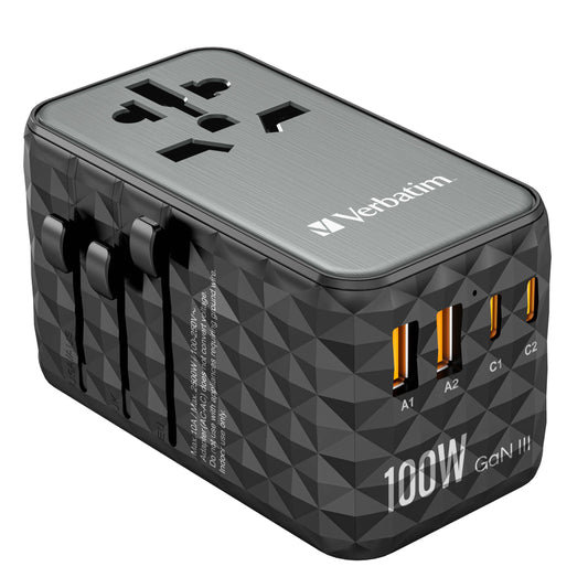 Verbatim 32121 GaN III 100W Universal Travel Adapter Corporate Gifts Singapore
