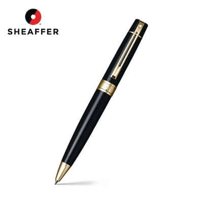 Sheaffer® Glossy Black Ballpoint Pen With Gold-tone Trim Corporate Gifts Singapore