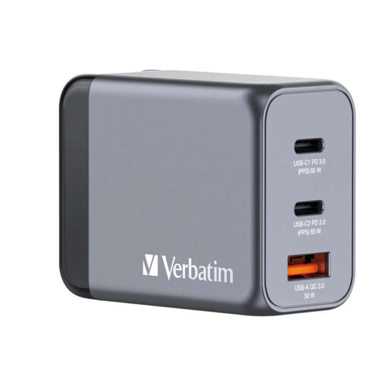Verbatim 3-Port 65W GaN Charger 32201 Corporate Gifts Singapore